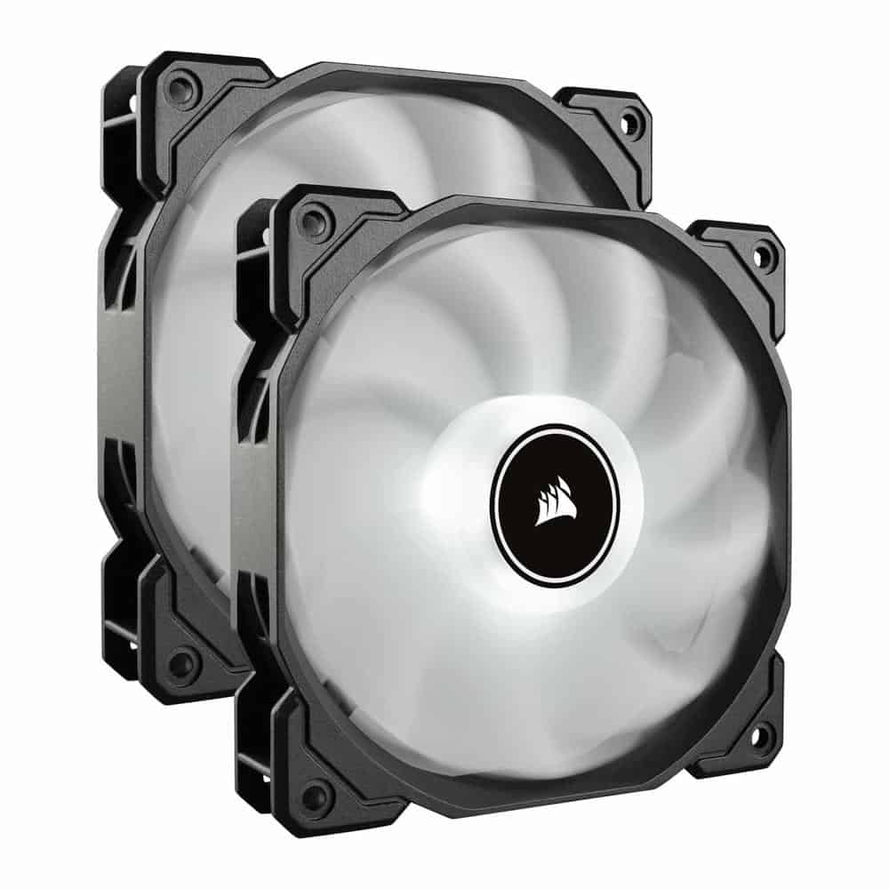 Corsair AF140 140mm White LED 3-Pin Refurbished Dual Fan Pack